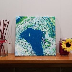 12"x12" Handmade paint pour